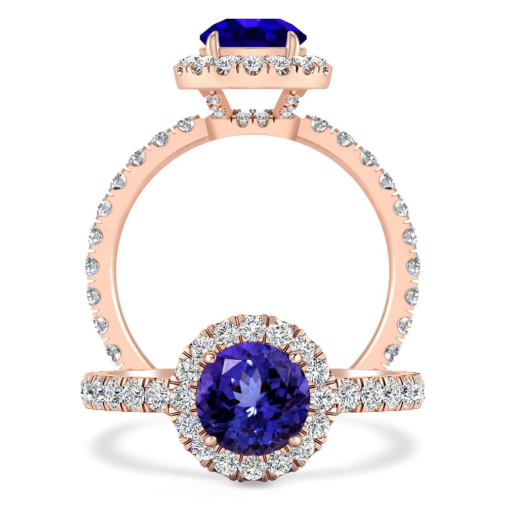 Rose Gold - Tanzanite