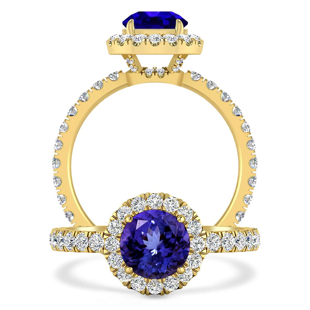 Yellow Gold - Tanzanite