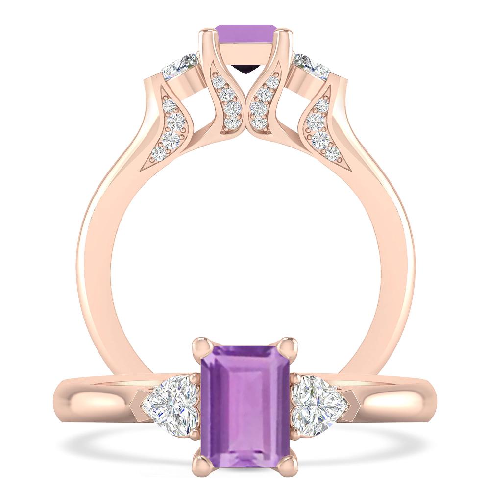 Rose Gold - Amethyst