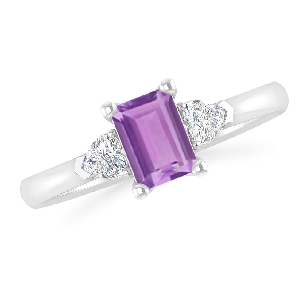 White Gold - Amethyst