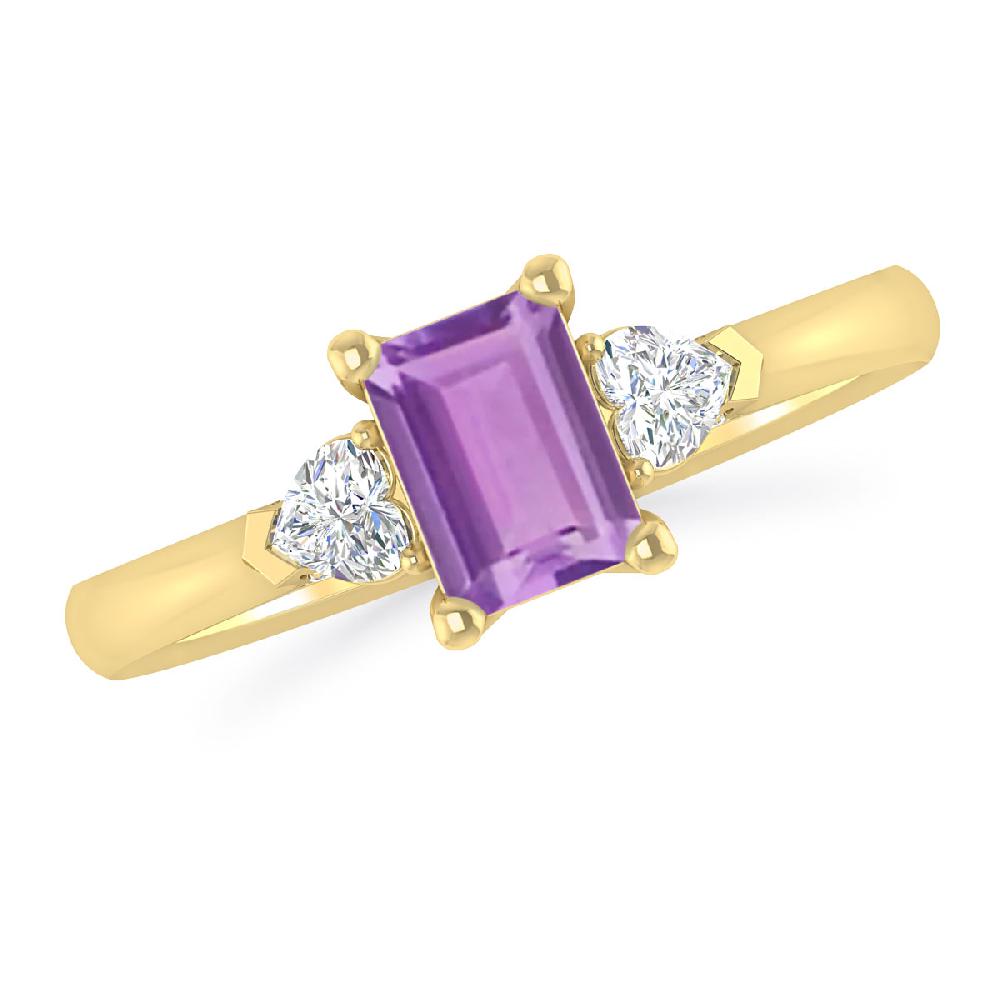 Yellow Gold - Amethyst