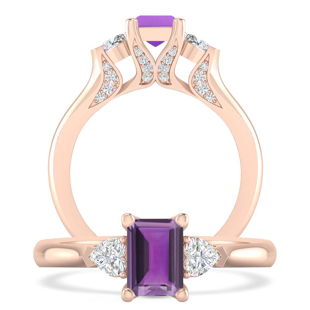 Rose Gold - Amethyst