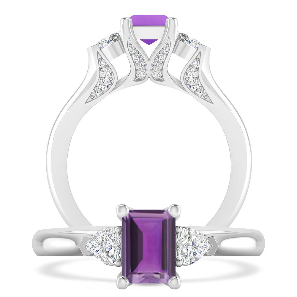 White Gold - Amethyst