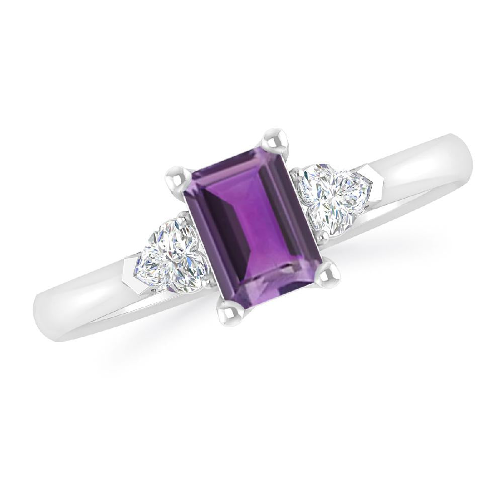 White Gold - Amethyst