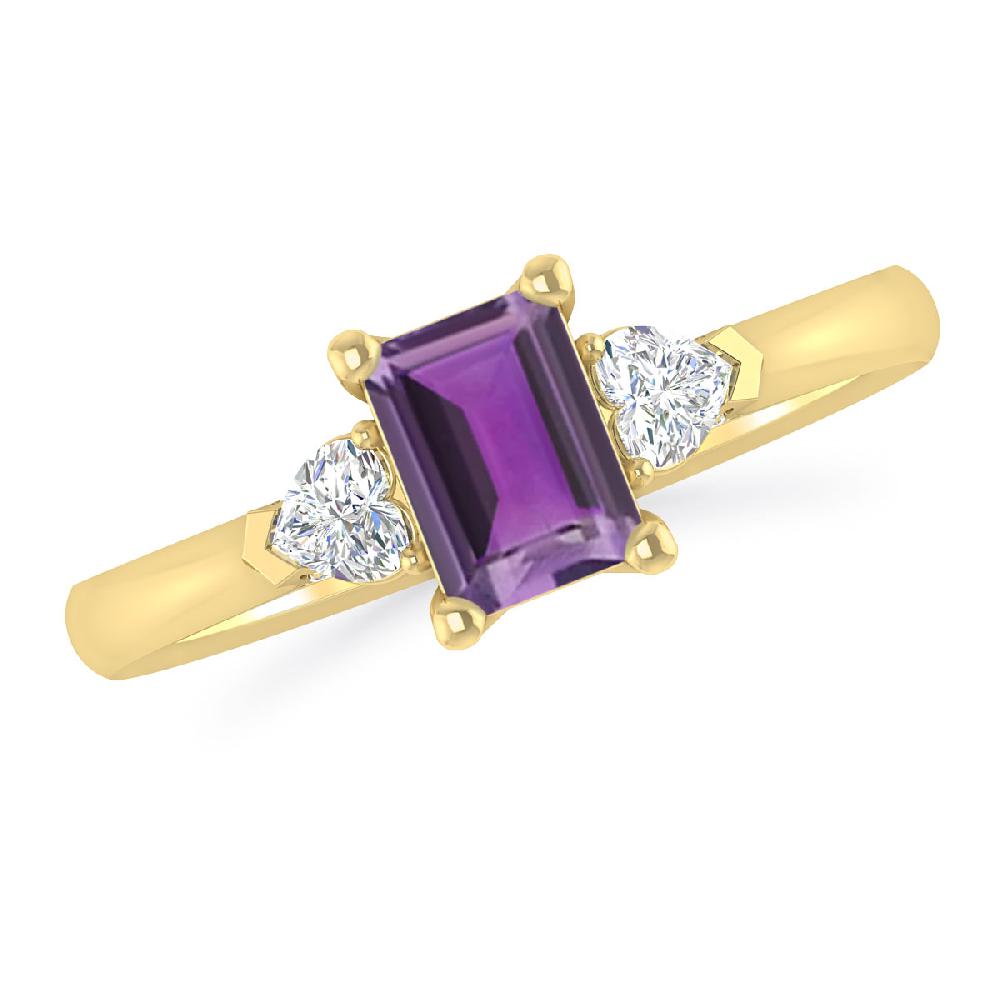 Yellow Gold - Amethyst