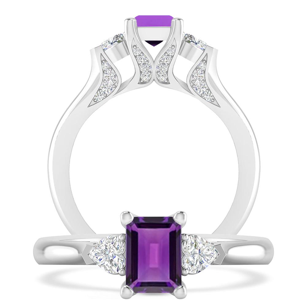 White Gold - Amethyst