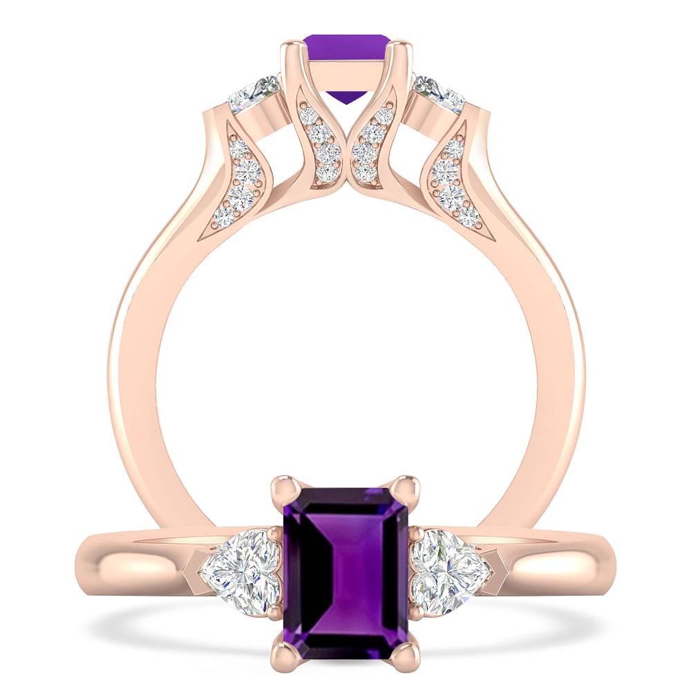 Rose Gold - Amethyst