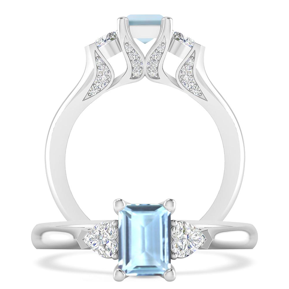 White Gold - Aquamarine