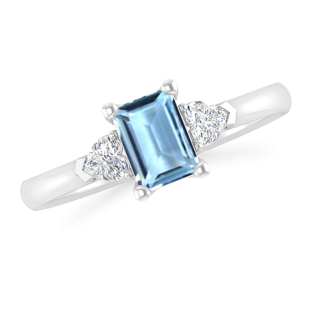 White Gold - Aquamarine