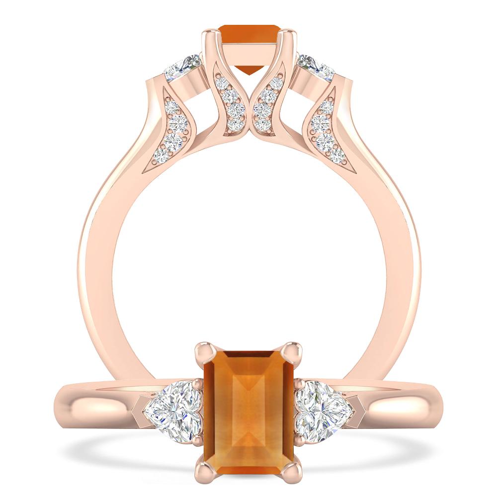 Rose Gold - Citrine