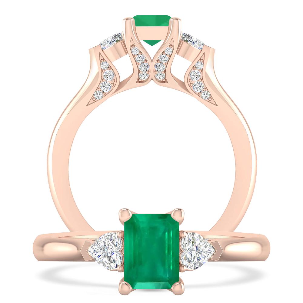 Rose Gold - Emerald