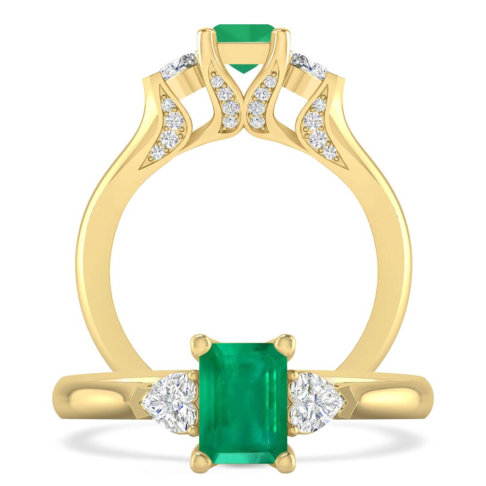 Yellow Gold - Emerald