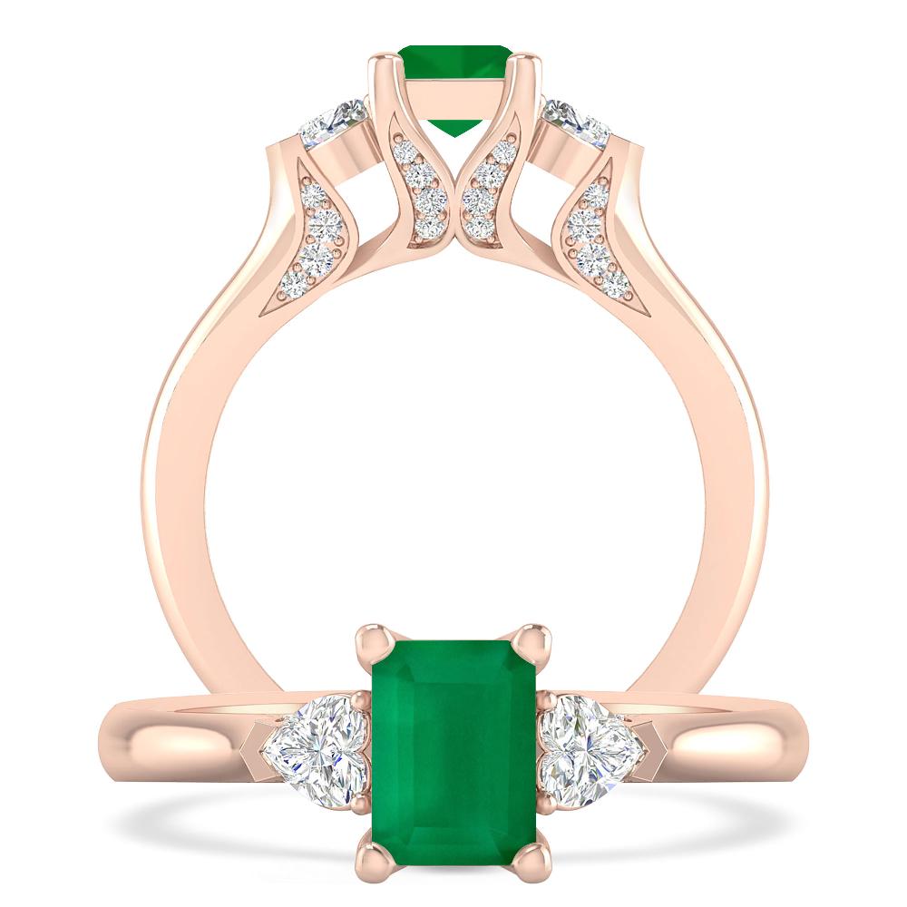 Rose Gold - Emerald