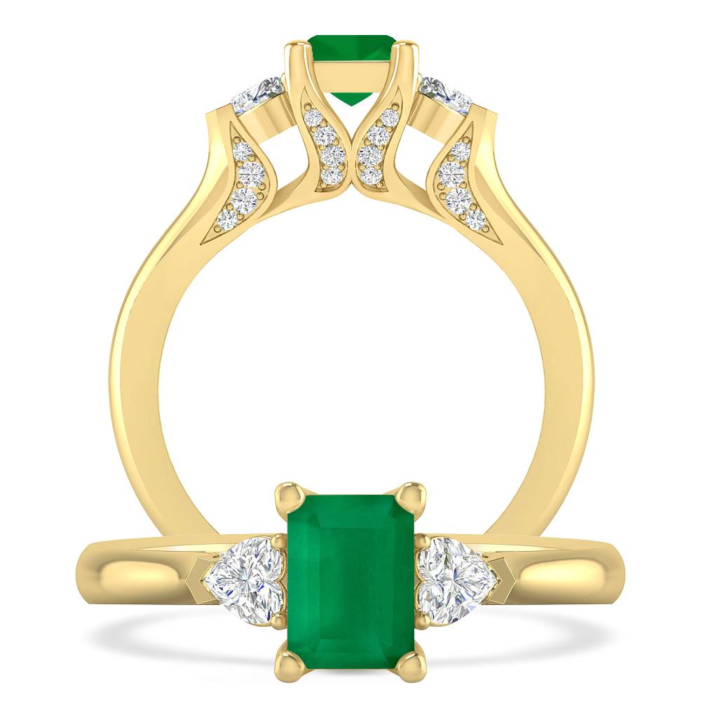 Yellow Gold - Emerald