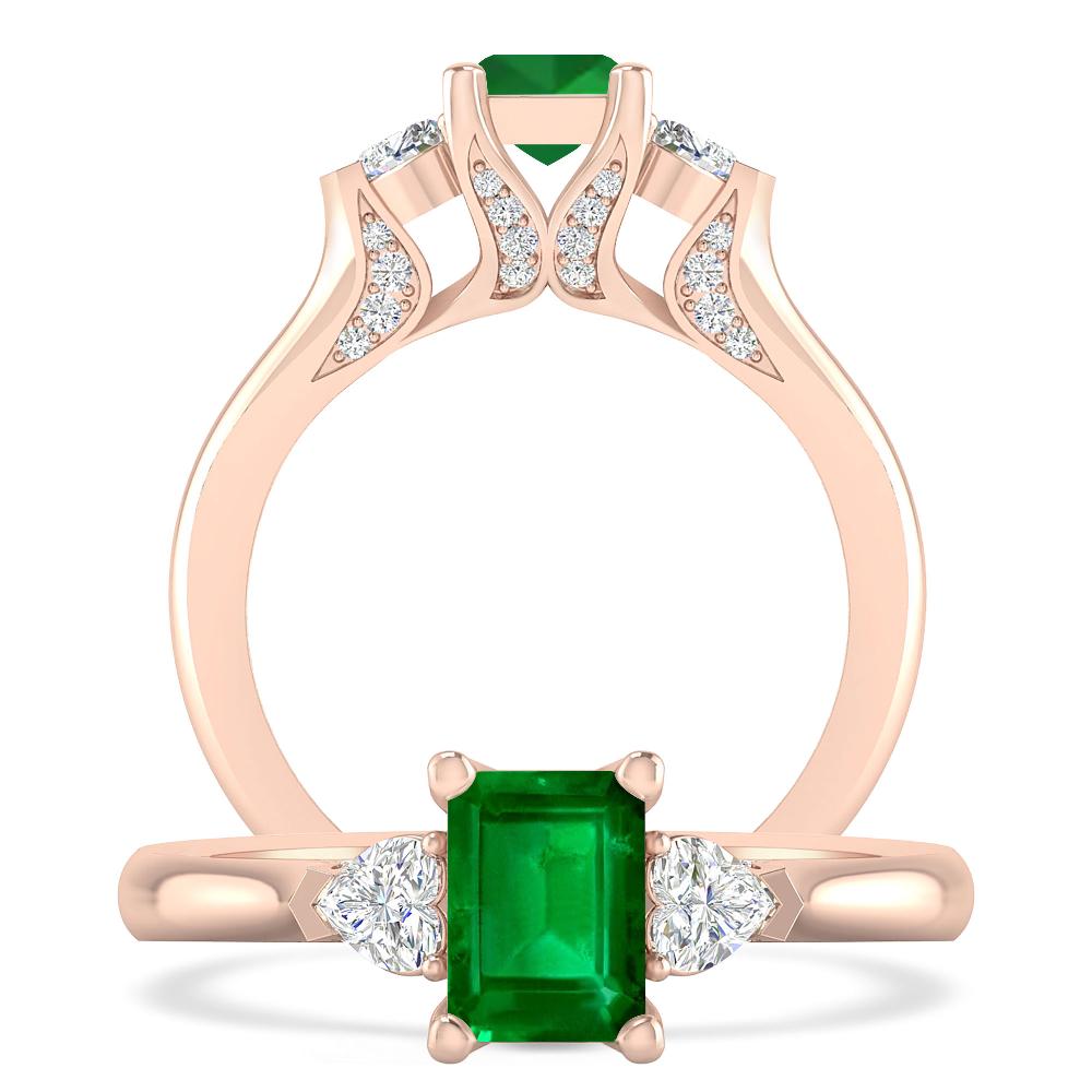 Rose Gold - Emerald