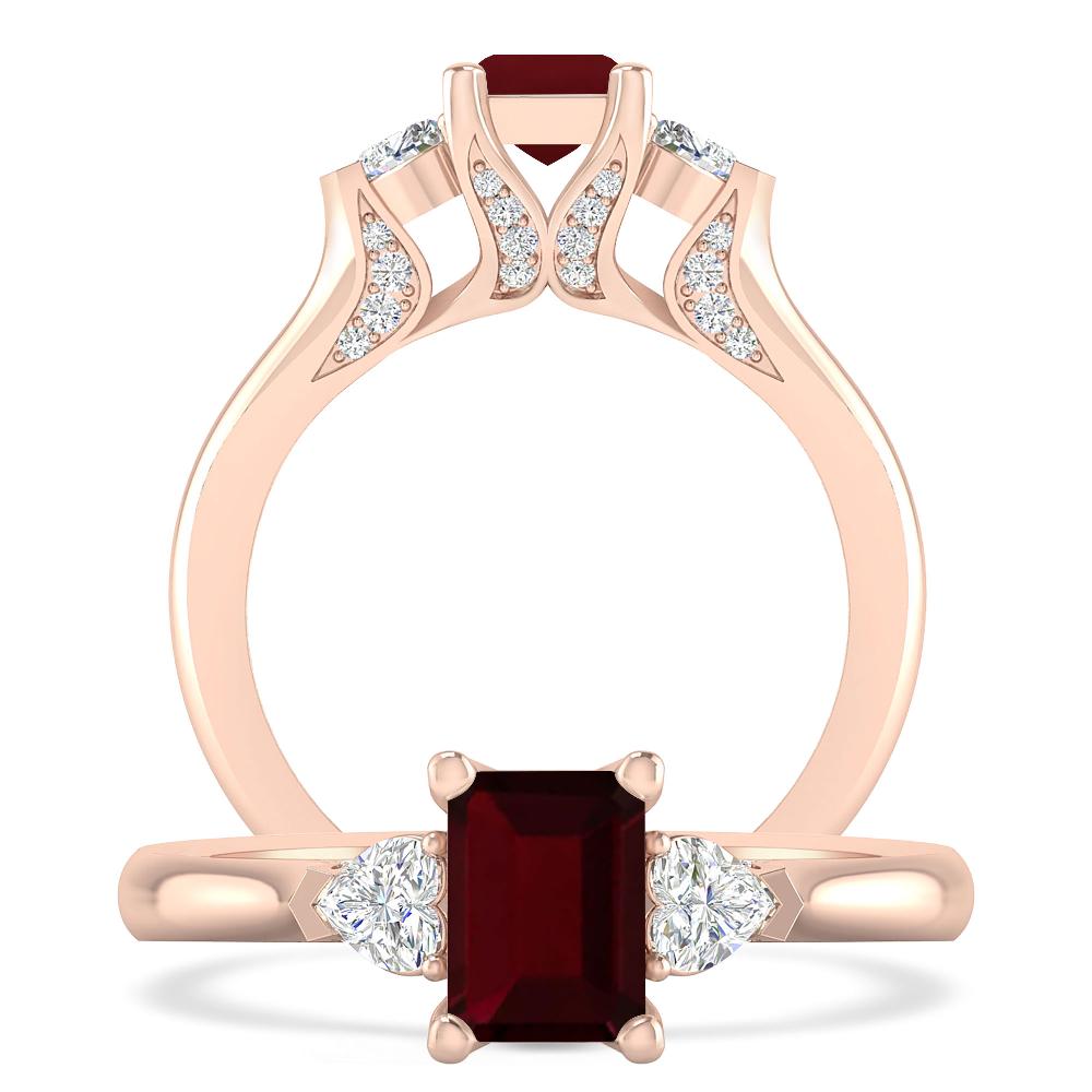 Rose Gold - Garnet