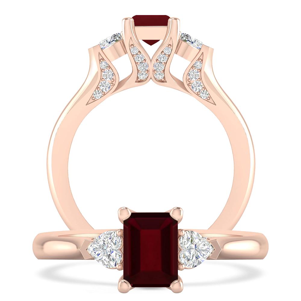 Rose Gold - Garnet