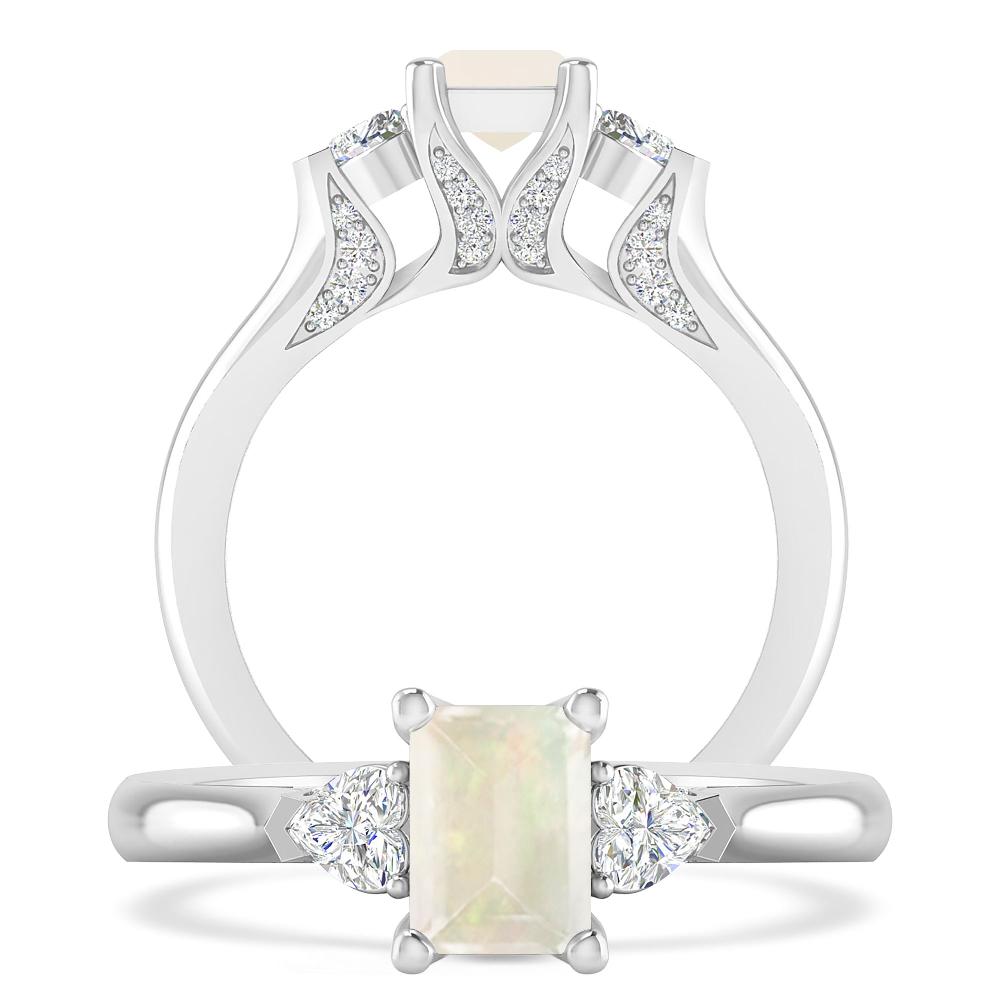 White Gold - Opal