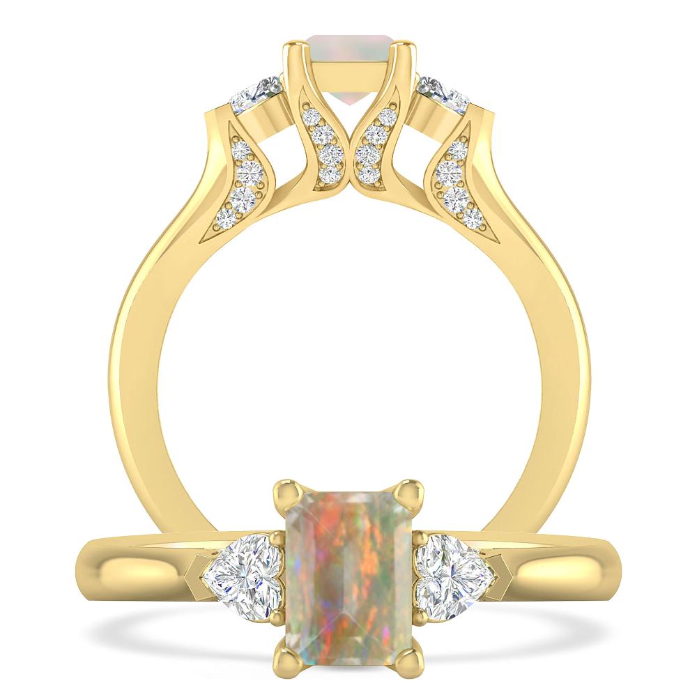 Yellow Gold - Opal