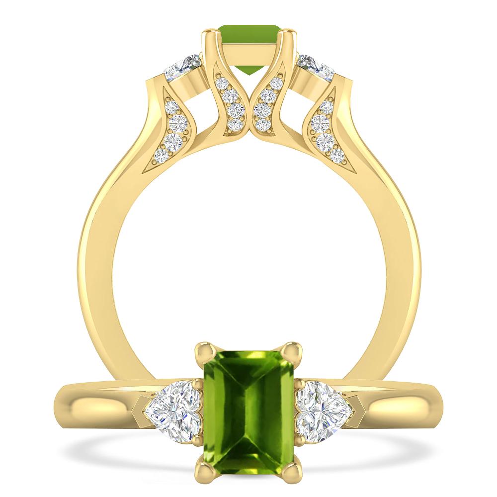 Yellow Gold - Peridot