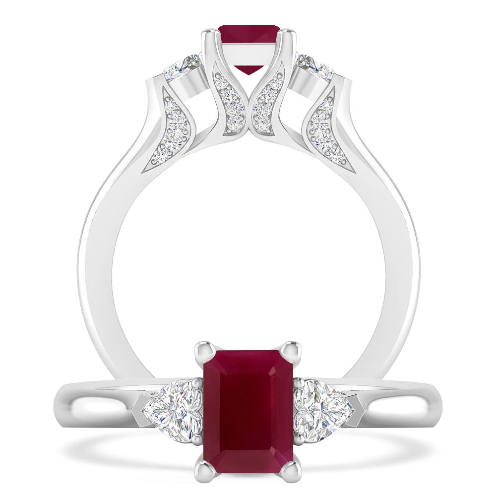 White Gold - Ruby