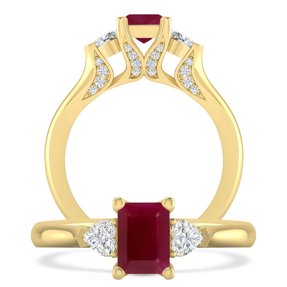 Yellow Gold - Ruby