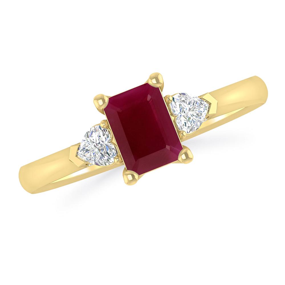 Yellow Gold - Ruby