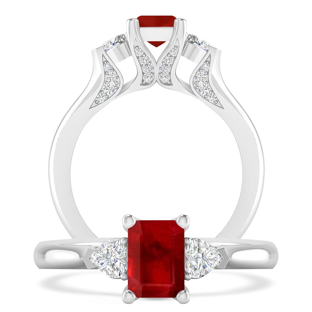 White Gold - Ruby