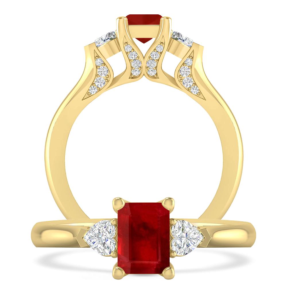 Yellow Gold - Ruby