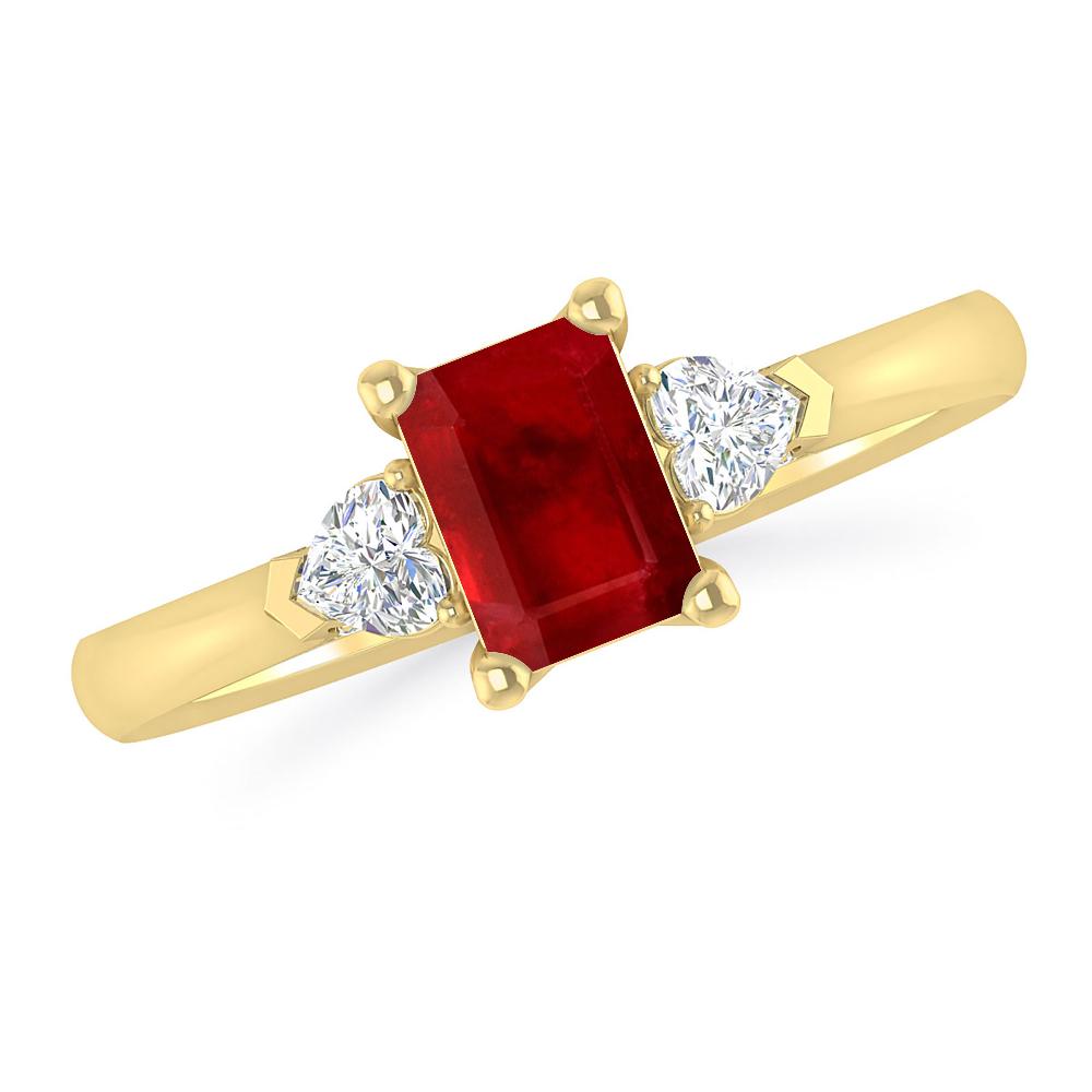 Yellow Gold - Ruby