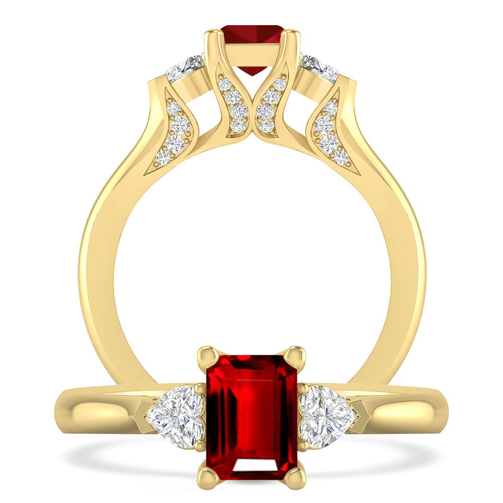 Yellow Gold - Ruby