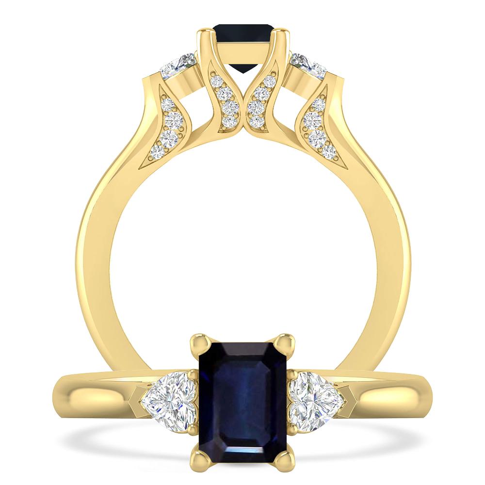 Yellow Gold - Sapphire