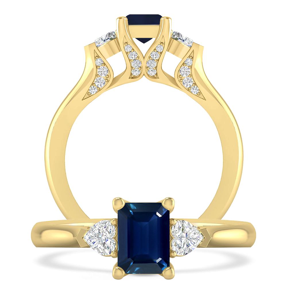 Yellow Gold - Sapphire