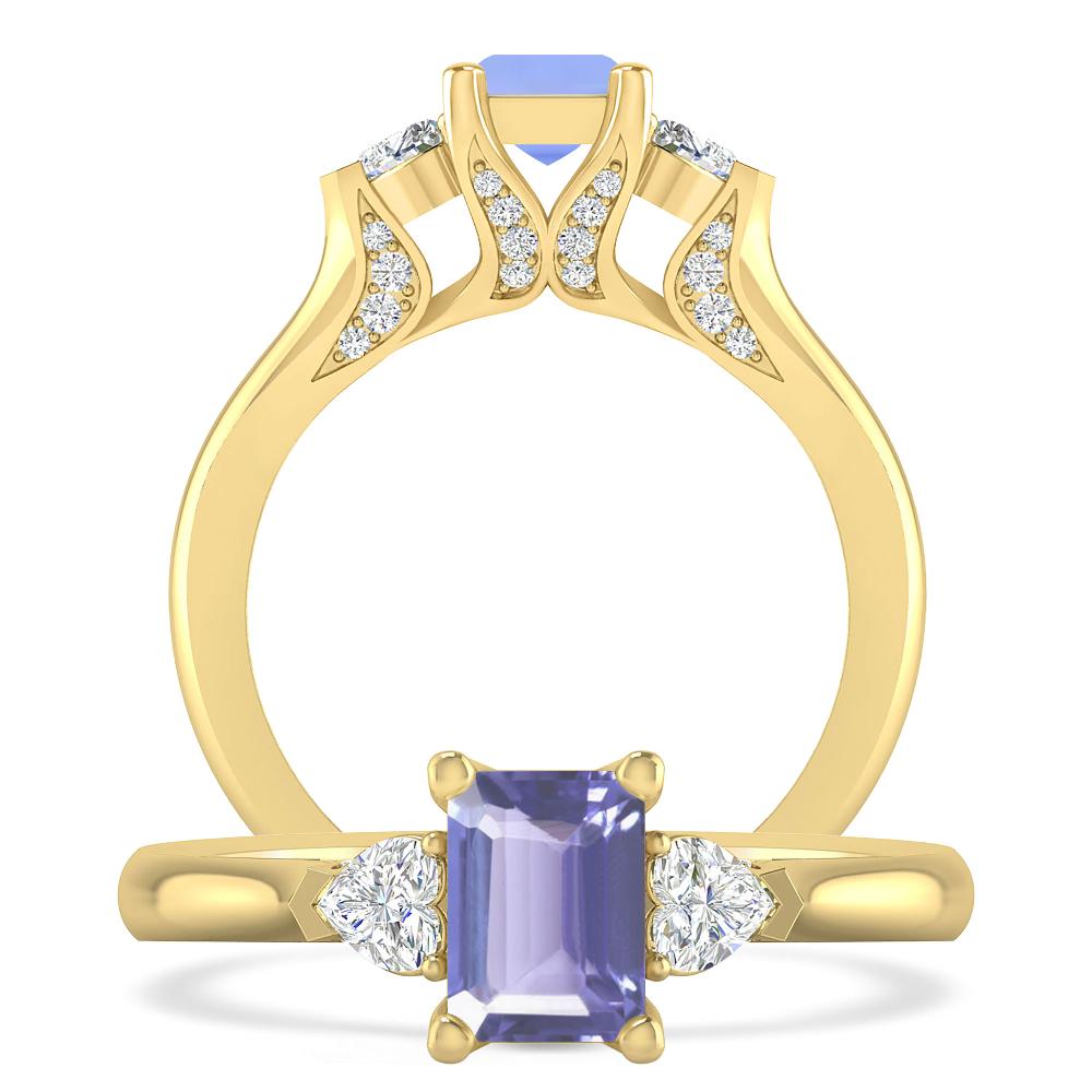 Yellow Gold - Tanzanite