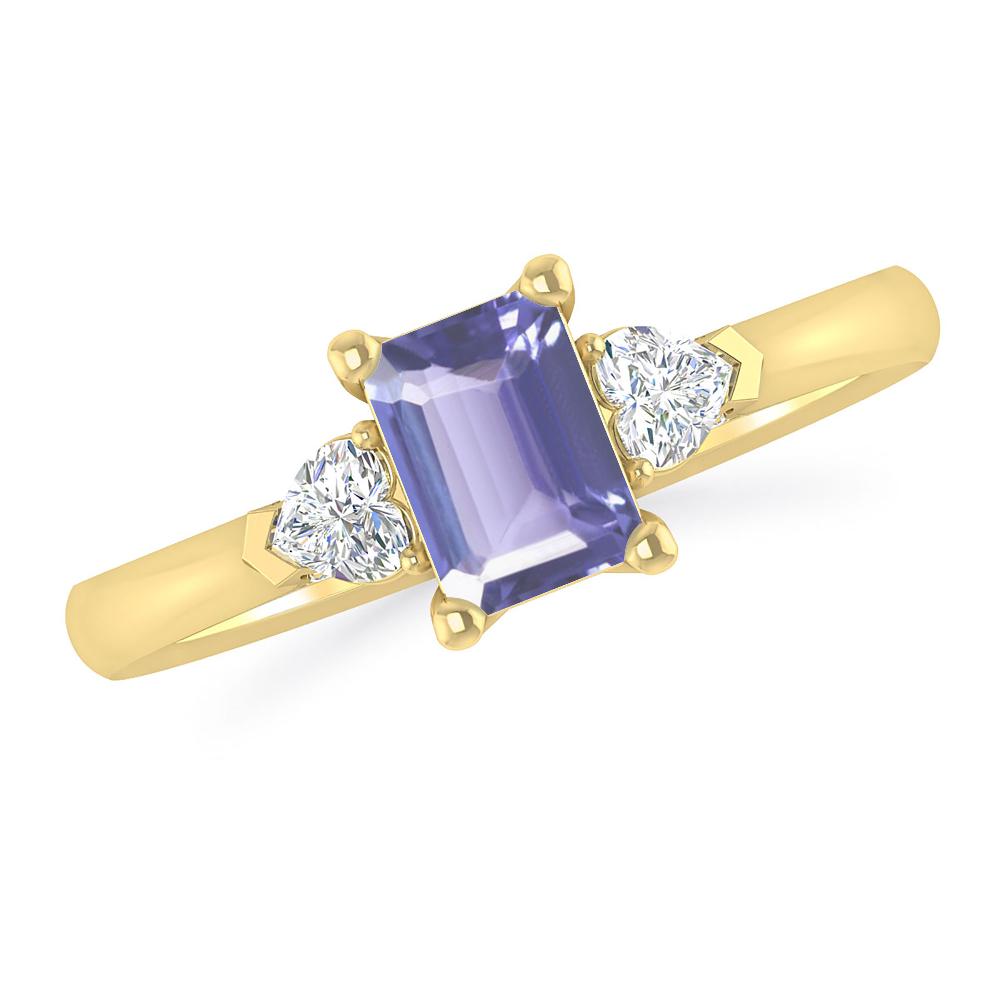 Yellow Gold - Tanzanite