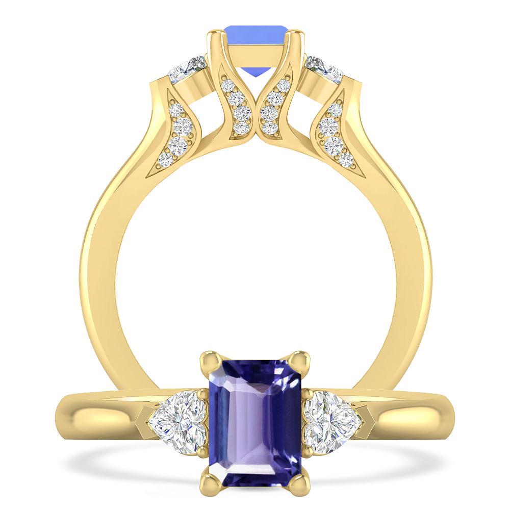 Yellow Gold - Tanzanite