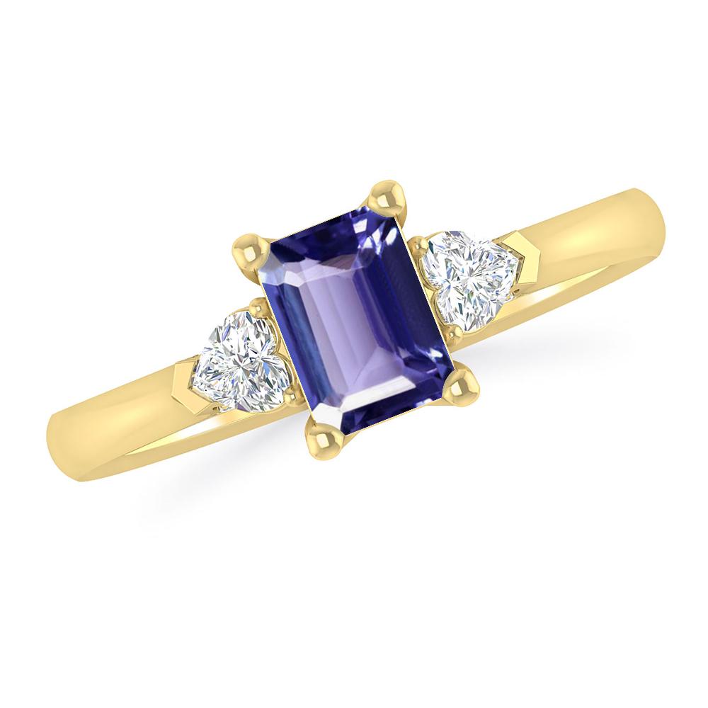 Yellow Gold - Tanzanite