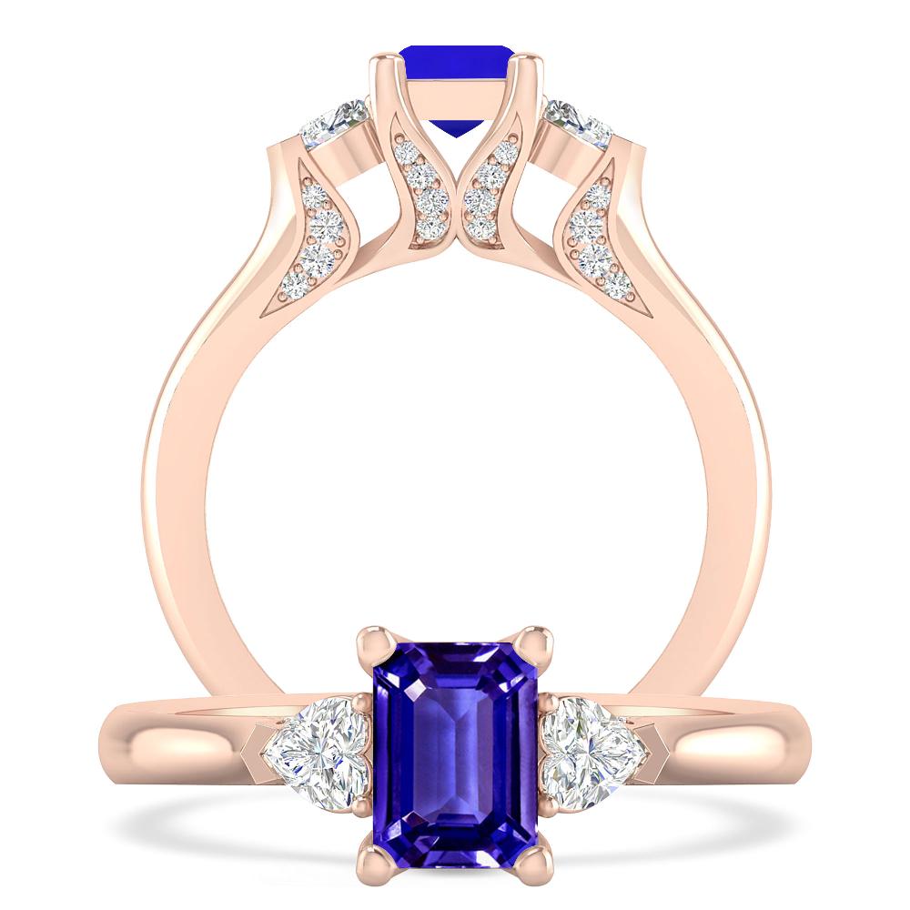 Rose Gold - Tanzanite