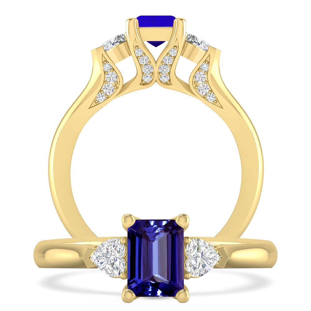 Yellow Gold - Tanzanite