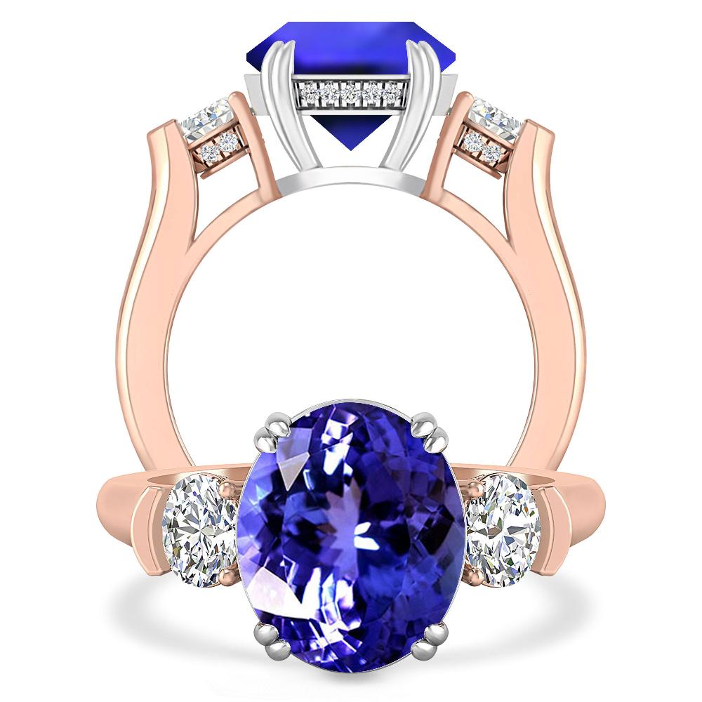 Rose Gold - Tanzanite