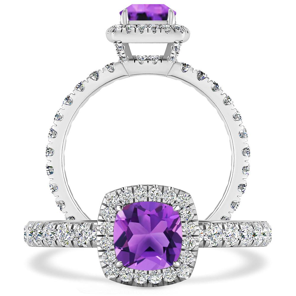 White Gold - Amethyst