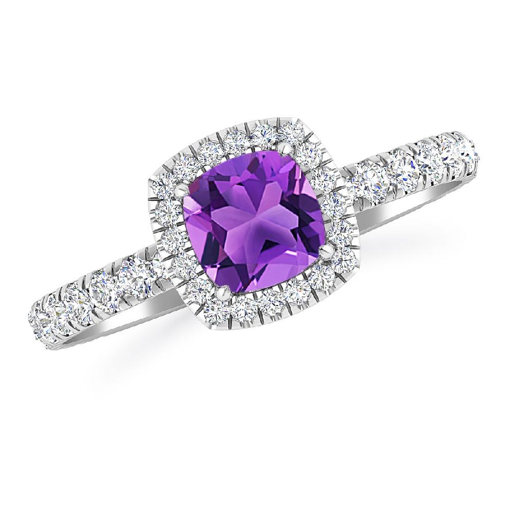 White Gold - Amethyst