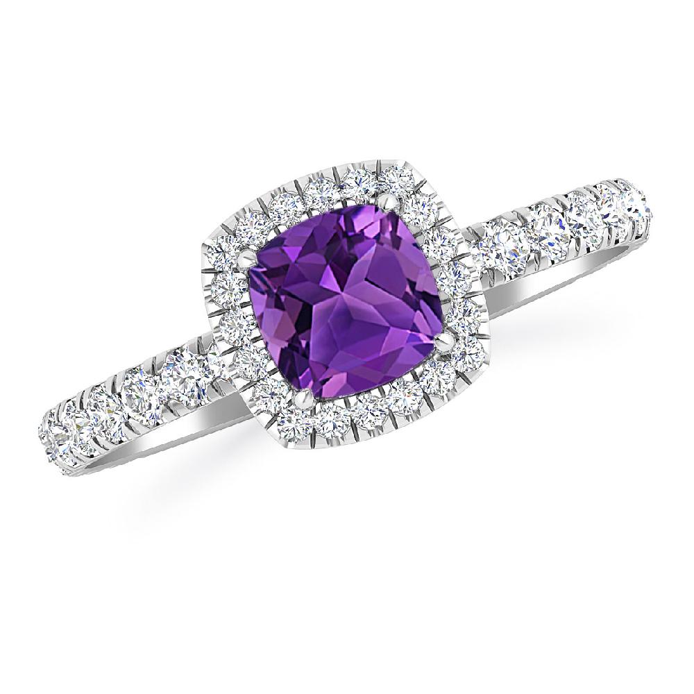 White Gold - Amethyst