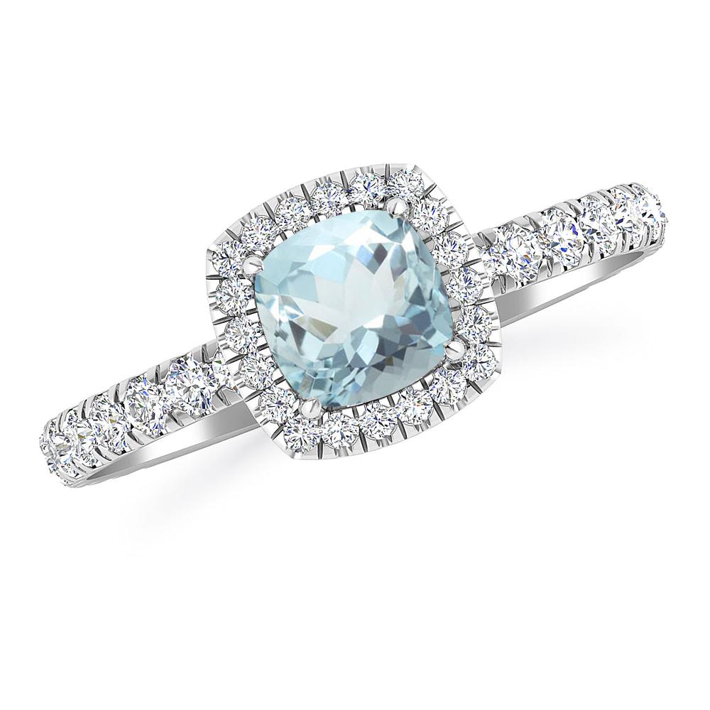 White Gold - Aquamarine