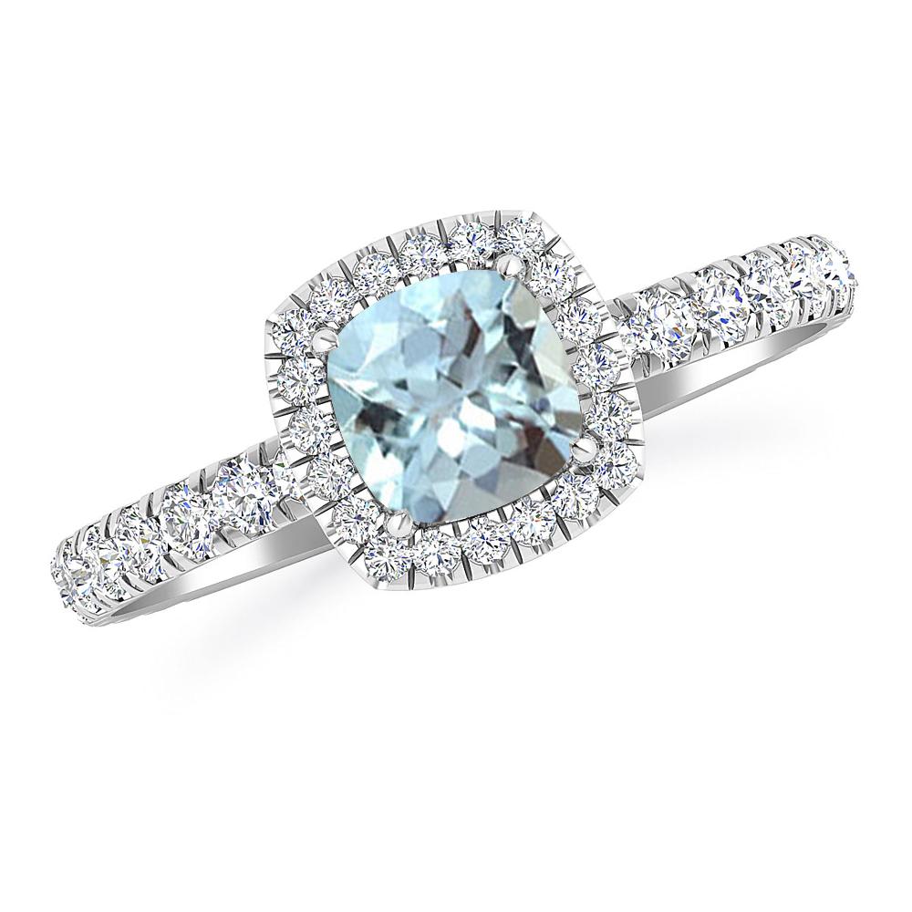 White Gold - Aquamarine