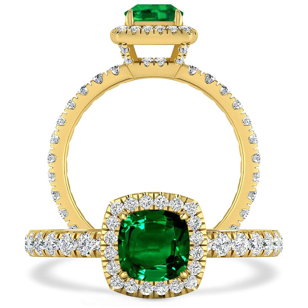 Yellow Gold - Emerald