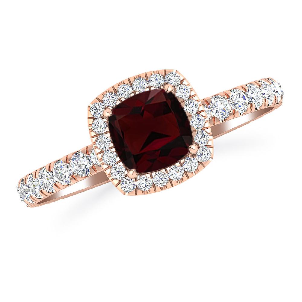 Rose Gold - Garnet