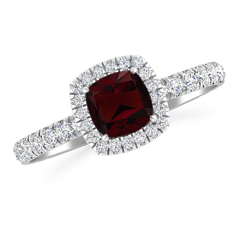 White Gold - Garnet