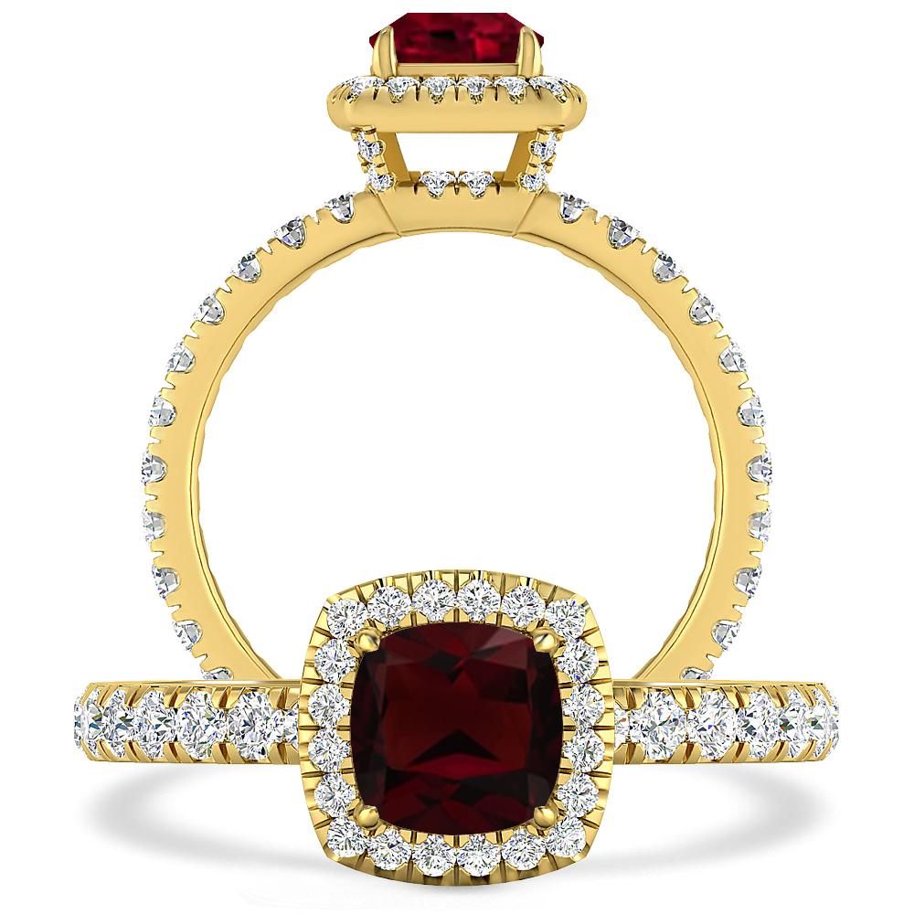 Yellow Gold - Garnet