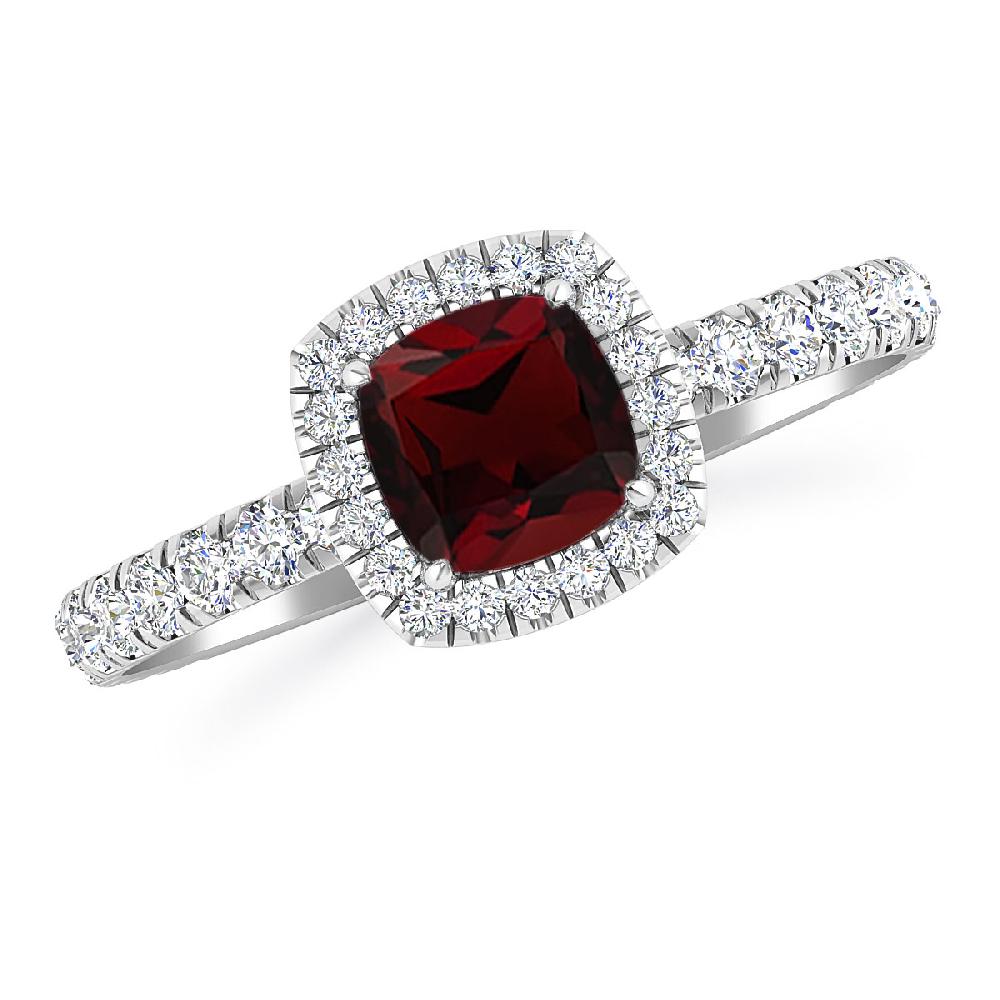 White Gold - Garnet